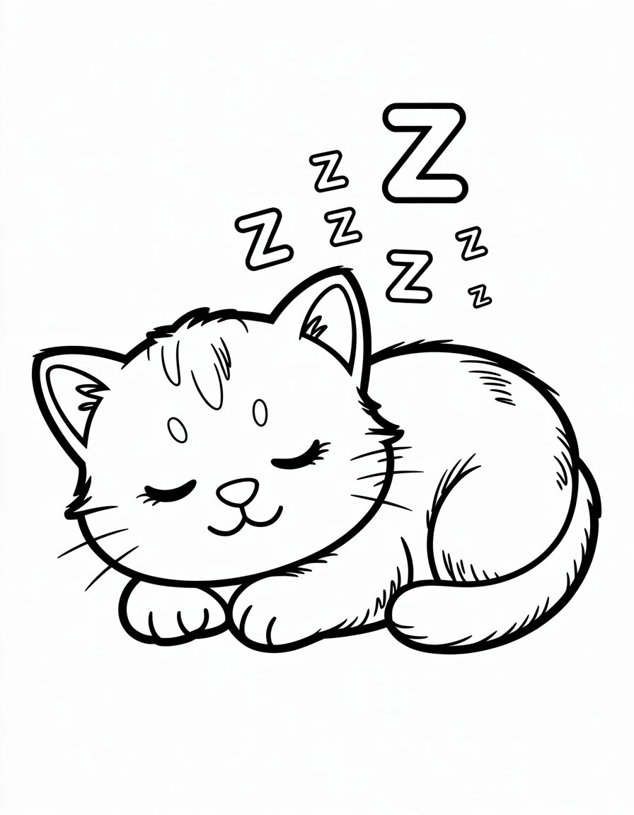 Sleeping Kitten